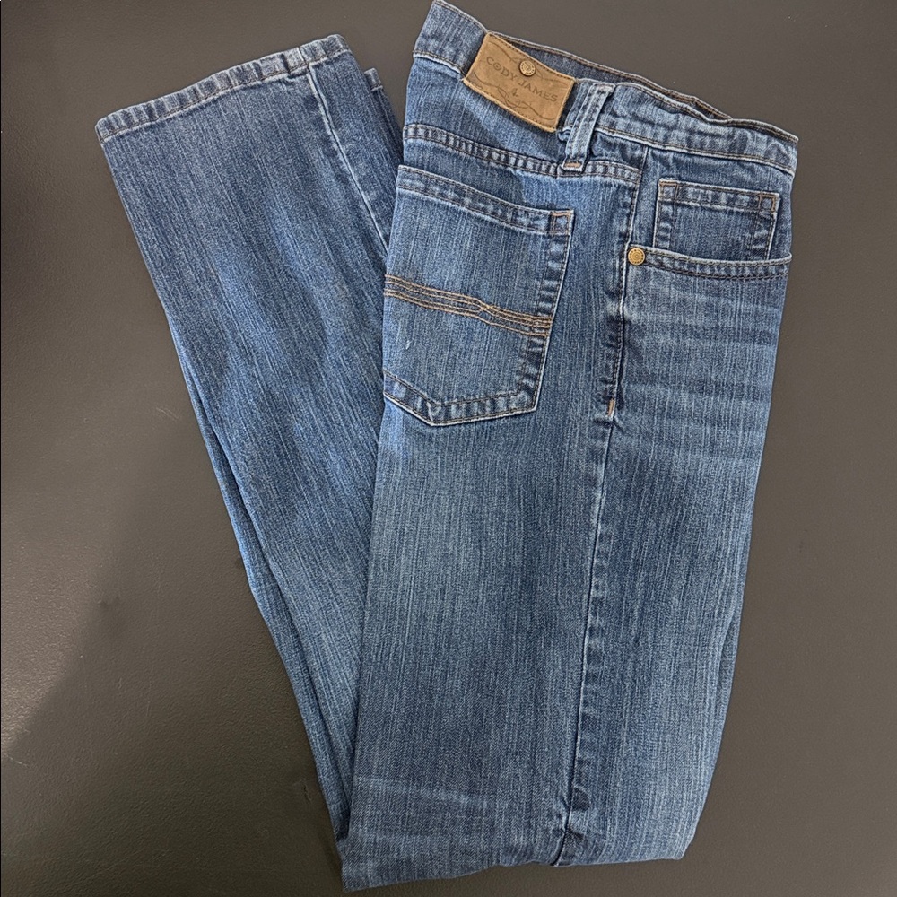 Cody James Blue Denim Jeans Slim Boot Cut - 31W x 34L - Picture 10 of 12